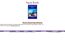 Tablet Screenshot of papay-books.papawestray.co.uk